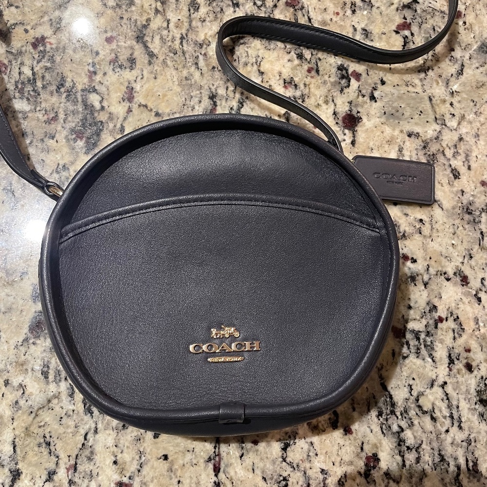 navy blue coach crossbody